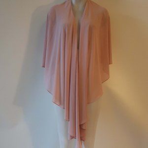 Womens Veni Infantino Blush Pink Semi-Sheer Wrap Shawl 4 *